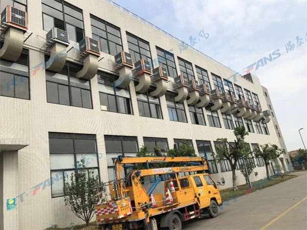 瑞泰風廠房降溫設(shè)備案例圖
